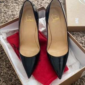 Christian Louboutin so kate black patent